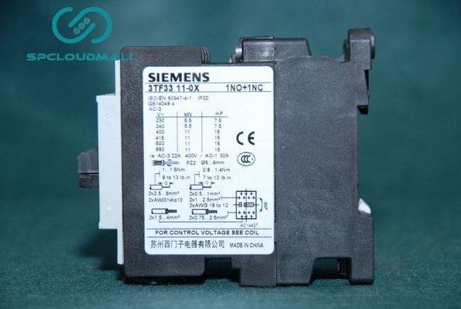 SIEMENS CONTACTOR 3TF33 11-0XM0 1NO+1NC