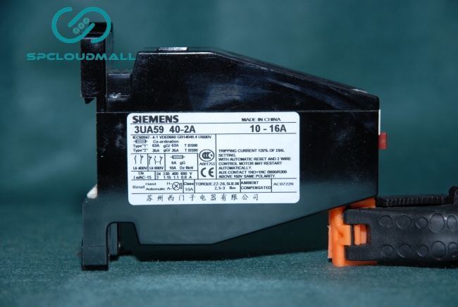 SIEMENS OVER LOAD RELAY 3UA59 40-2A   10-16A