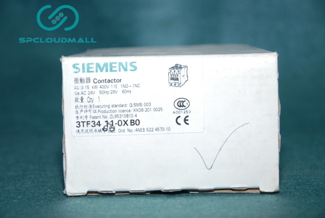 SIEMENS CONTACTOR 3TF34 11-0XB 1NO+1NC