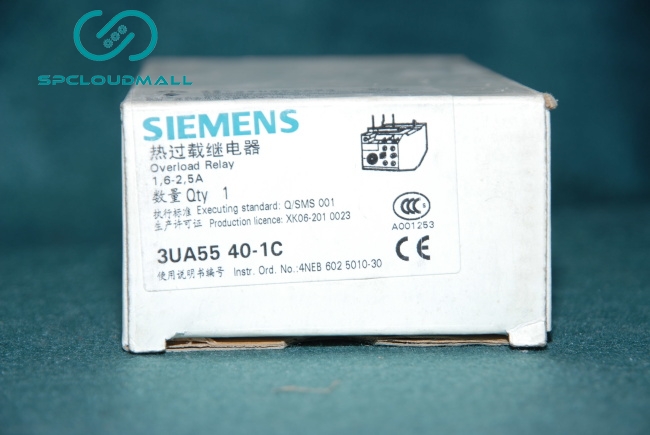 SIEMENS OVER LOAD RELAY 3UA55 40-1C   1.6-2.5A