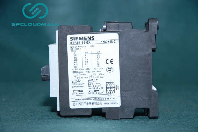 SIEMENS CONTACTOR 3TF32 11-0XM0  1NO+1NC