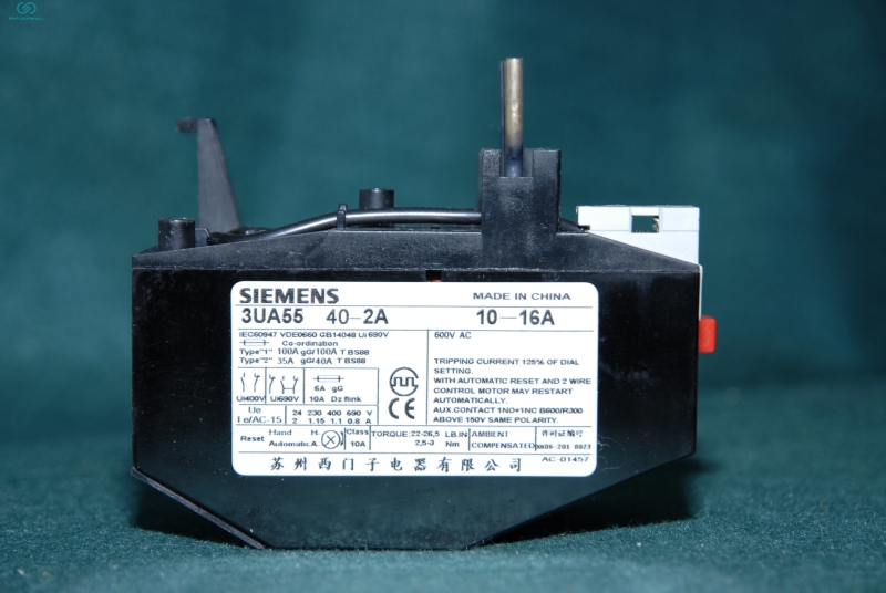 SIEMENS OVER LOAD RELAY 3UA55 40-2A   10-16A