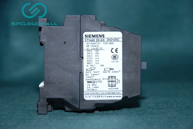 SIEMENS CONTACTOR RELAY 3TH40 22-0X 2NO+2NC