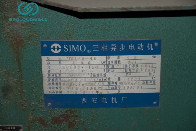 3P ASYNCHRONOUS MOTOR YKK 450-40 200KW 50Hz
