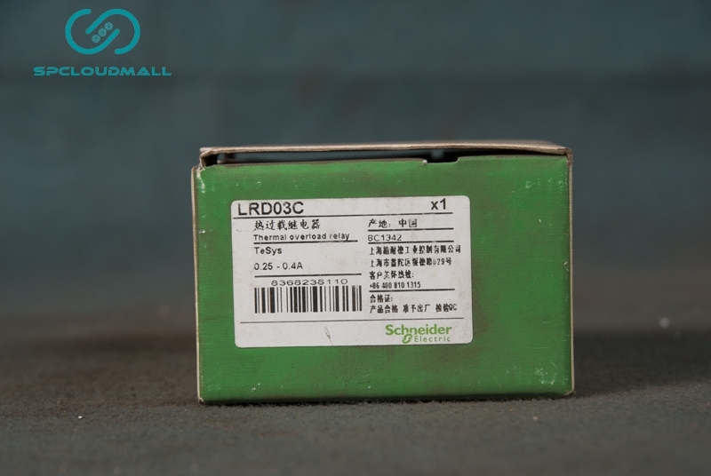 SCHNEIDER THERMAL OVERLOAD RELAY LRD-03C 0.25-0.4A