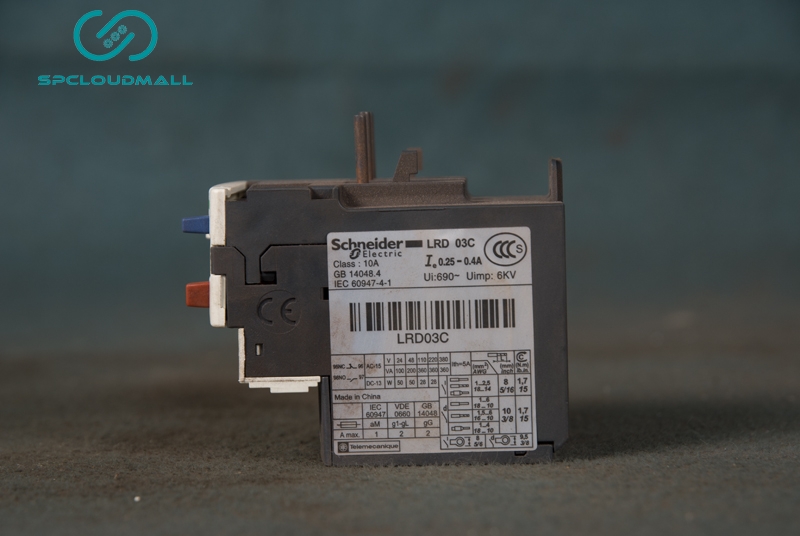 SCHNEIDER THERMAL OVERLOAD RELAY LRD-03C 0.25-0.4A