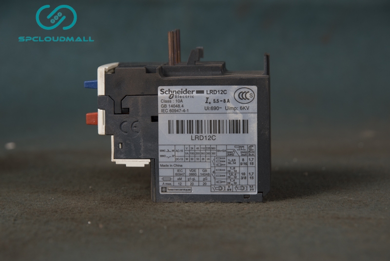 SCHNEIDER THERMAL OVERLOAD RELAY        LRD12C 5.5-8A