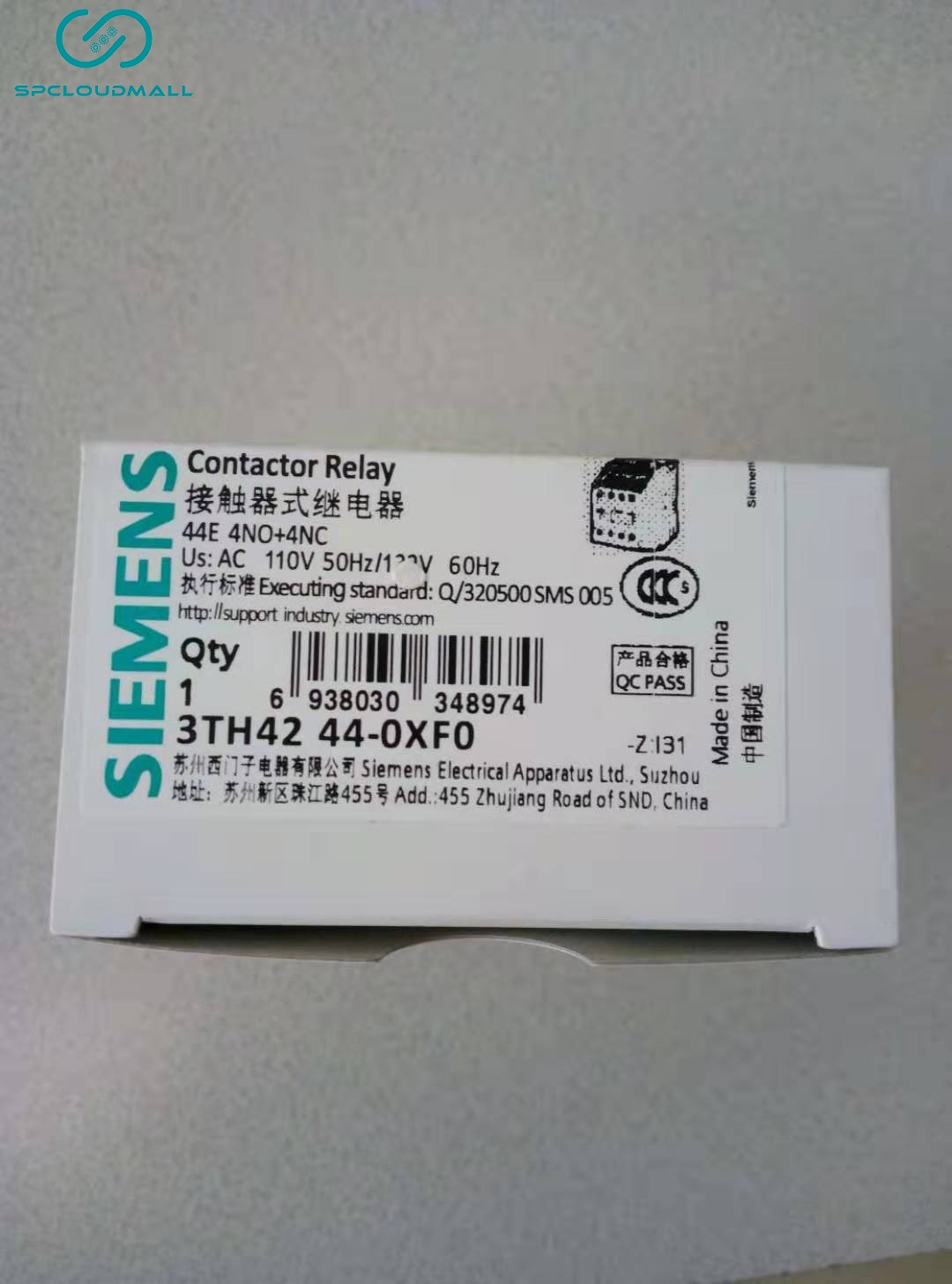 SIEMENS CONTACT RELAY 3TH42 44-0XF0 Us AC 110V