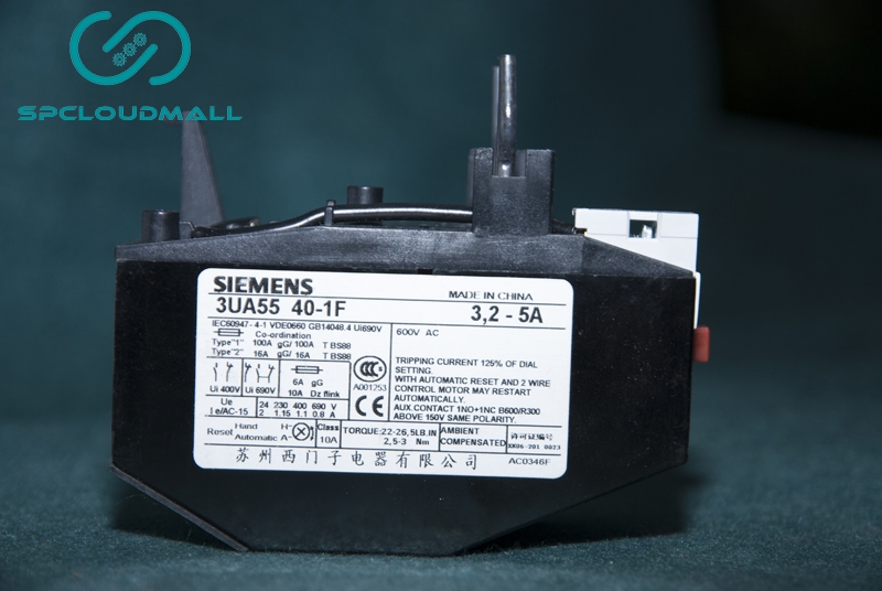 SIEMENS OVERLOAD RELAY 3UA5540-1F 3.2-5A