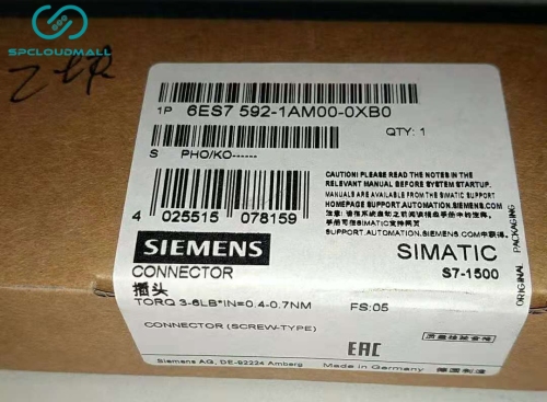 SIEMENS FRONT CONNECTOR 6ES7 592-1AM00-0XB0