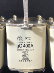 FUSE NT2 500~120KA gG400A (shanghai Electic Ceremics Factory)