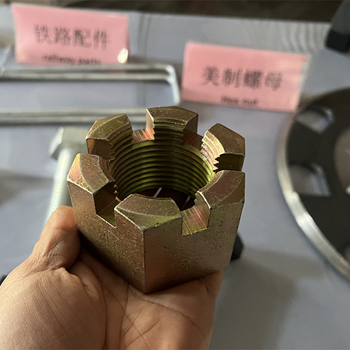 Hot-dip galvanized slotted nuts