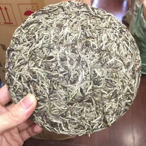 300g China Fuding Old White Tea Cake Natural Organic  Silver Needle Bai Hao Yin Zhen Tea Green Food