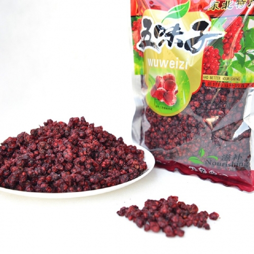 2023 China Tea On Sale Super Chinese Schisandra Berries Wu Wei Zi Tea Herbal Tea Dry Flowers Health Care Houseware