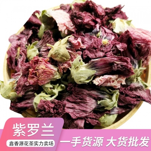 Violet Hollyhock Flower Herbal Tea Dried Flowers Tea Health Care Wedding Party Supplies