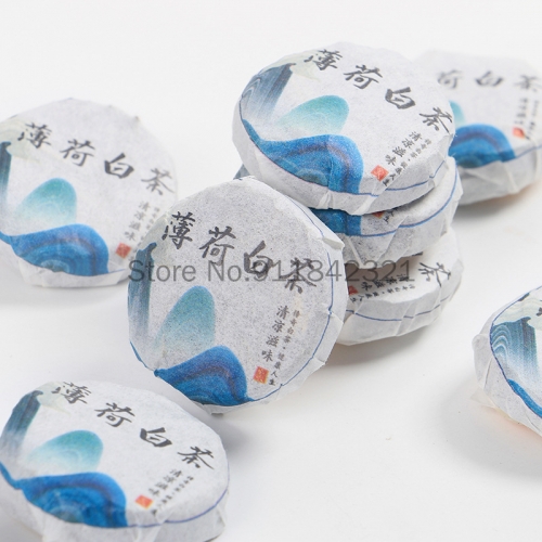 Fujian Bai Cha Mint Tea Refreshing Tea Cake Bergamot White Tea Weight Loss Health Care Slimming