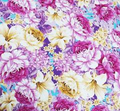 Digital Printed Full Color Cotton Fabric For Women Apparel