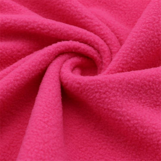 Anti Pill Super Soft 100% Polyester Brushed Polar Fleece Fabric suppliers