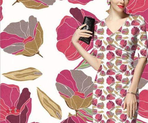 Digital Printed Full Color Cotton Fabric For Women Apparel