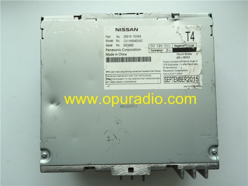 NISSAN 2591A 1SX6A PANASONIC CV-VN54E04D CD Player car Radio Receiver for Infiniti QX60 Nissan Pathfinder 2014-2016 Armada Bose sound system