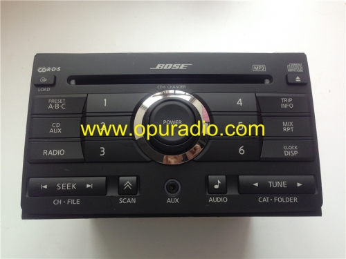 BOSE CD 6 Changer MP3 AUX OEM Factory stereo Radio for NISSAN 28185 ZE50B Maxima 2007 2008 car Audio Clarion PN-2837D USA CANADA VERSION