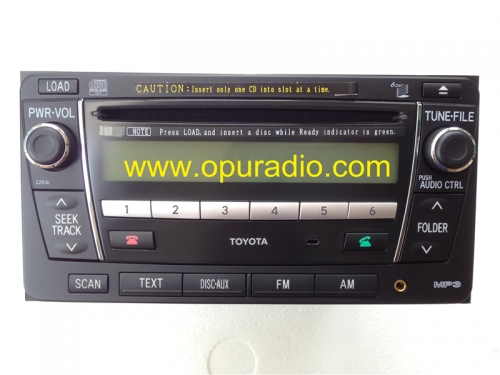 Toyota PZ366-12102 Fujitsu ten 6 CD changeur MP3 Bluetooth pour Toyota Land Cruiser FJ Prado autoradio 6 disques avec Bluetooth
