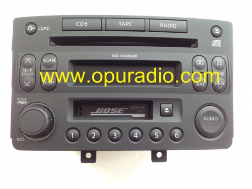 BOSE 6 CD-Wechsler Nissan 28188 CF60B für Nissan 350Z Autoradio PP-2546L Clarion 286-6648-03 Audio Russisch