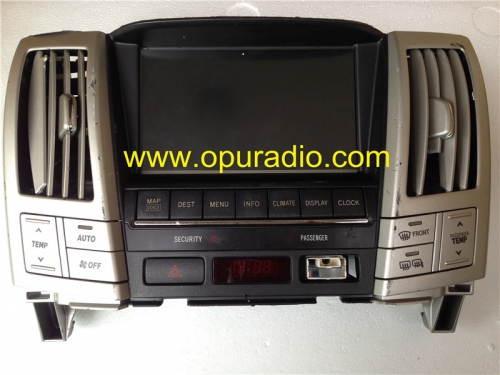 TOYOTA 86110-48110 pantalla LCD monitor completo para Lexus RX330 RX-400H Fujitsu ten 134000-38300101 radio de coche