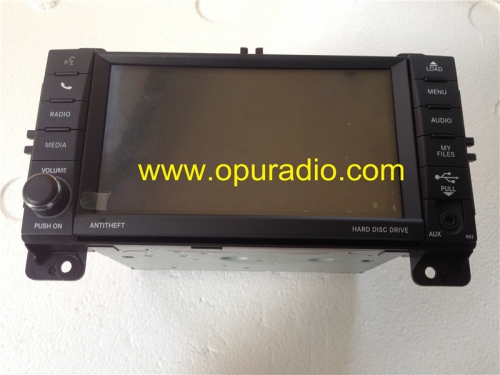 P05091332AC Chrysler Dodge Jeep single DVD audio head unit with decode HDD Hard Disc Drive MP3 AUX Media car radio