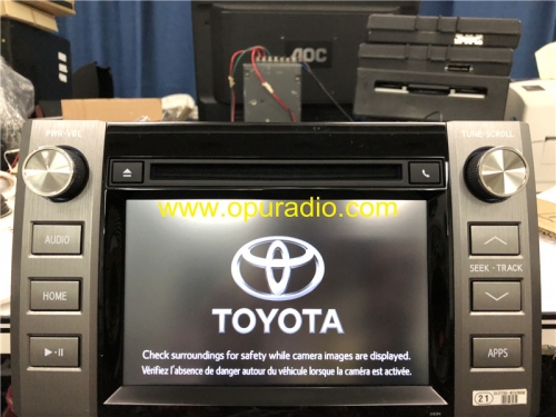 TOYOTA 86140-0C130 PANASONIC para 2015 2016 Tundra HD Radio Entune Pantalla táctil Reproductor de CD APLICACIONES