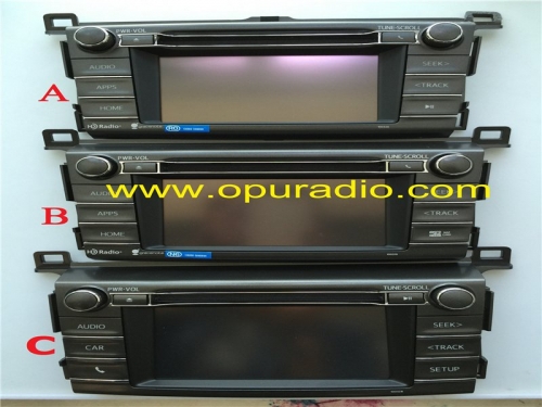Placa frontal con pantalla táctil Digitalizador para 2014-2016 TOYOTA RAV4 HD Radio Audio Medios APPS Navegación MAPA NAV Reproductor de CD 3 tipos