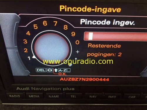 Unlock Decode Service AUDI RNS-E RNS PLUS Navigation Radio A3 A4 TT S3 S4