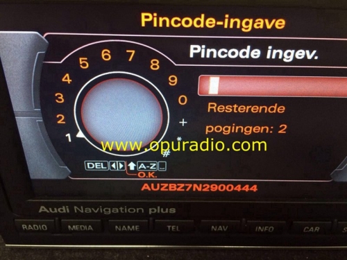 Código radio Audi PIN : Encuentre su código en línea