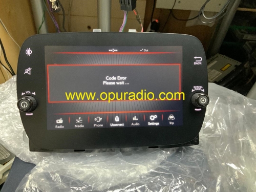 Fiat 500X 334 7in VP2 EMEA TUPFEN Uconnect Fiat 312 520 18-19 Jeep Grand Cherokee Continental VP2R Renagade tester