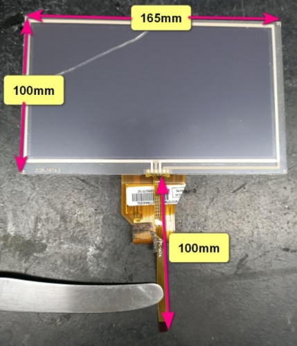 AT070TN90 7-Zoll-Touch-Digitizer AT070TN92 für Honda Car Navi Audio-Ersatz