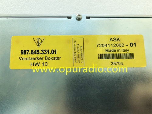 987.645.331.01 ASK Amplifier for 2004-2007 PORSCHE CAYMAN