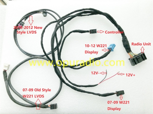 Probador de cableado para Mercedes W221 Clase S 2007-2012 Radio de navegación para automóvil 6DVD Changer
