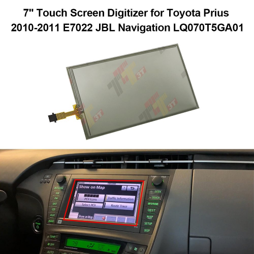 Pantalla táctil LT070CA21000 para Toyota Prius JBL Navigation E7022 Camry RAV4 Venza HDD 2010-2012