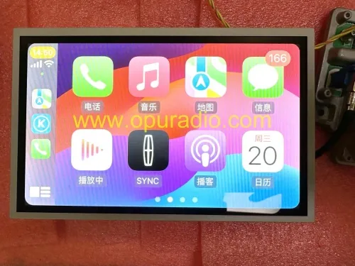 Tornillo de pantalla táctil SYNC 3 A para navegación de coche Ford Carplay Pantalla de alta definición