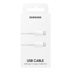 CABLE TYPE-C A TYPE-C SUPERCHARGER 5A ORIGINAL PACKAGE FOR SAMSUNG WHITE