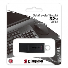 MEMORIA PEN DRIVE CHIAVETTA 32GB USB 3.1/3.0/2.0 ORIGINALE KINGSTON