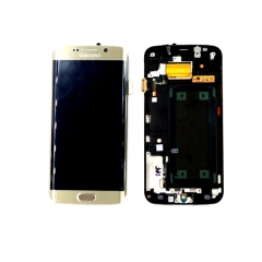 TOUCHSCREEN + DISPLAY LCD + FRAME FOR SAMSUNG GALAXY S6 EDGE+ G928F GOLD ORIGINAL