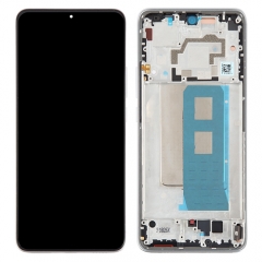 TOUCHSCREEN + DISPLAY LCD + FRAME BIANCO PER XIAOMI POCO F5 PRO/REDMI K60/K60 PRO ORIGINALE