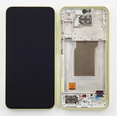 TOUCHSCREEN + DISPLAY LCD + FRAME YELLOW FOR SAMSUNG GALAXY A35 5G A356B ORIGINAL