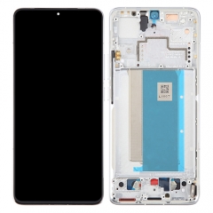 TOUCHSCREEN + DISPLAY LCD + FRAME BIANCO PER XIAOMI POCO F6 PRO 5G ORIGINALE