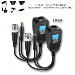1CH Passive Power+Video+Data Balun, AHD+CVI+TVI+CVBS