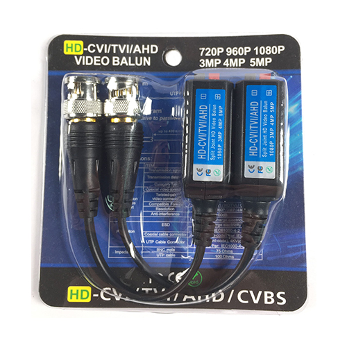 1CH Passive Video Balun, 5MP, AHD+CVI+TVI+CVBS,HD Video Balun