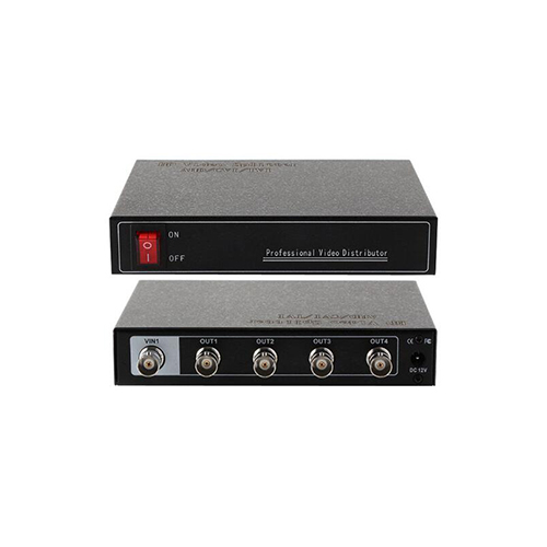 Video Distributor, 1 in 4 out, AHD+CVI+TVI+CVBS