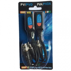 1CH Power+Video+Audio Balun, 8MP, AHD+CVI+TVI+CVBS