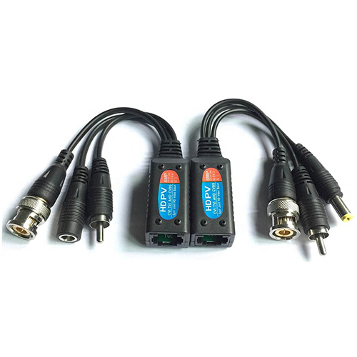 1CH Power+Video+Audio Balun, 8MP, AHD+CVI+TVI+CVBS